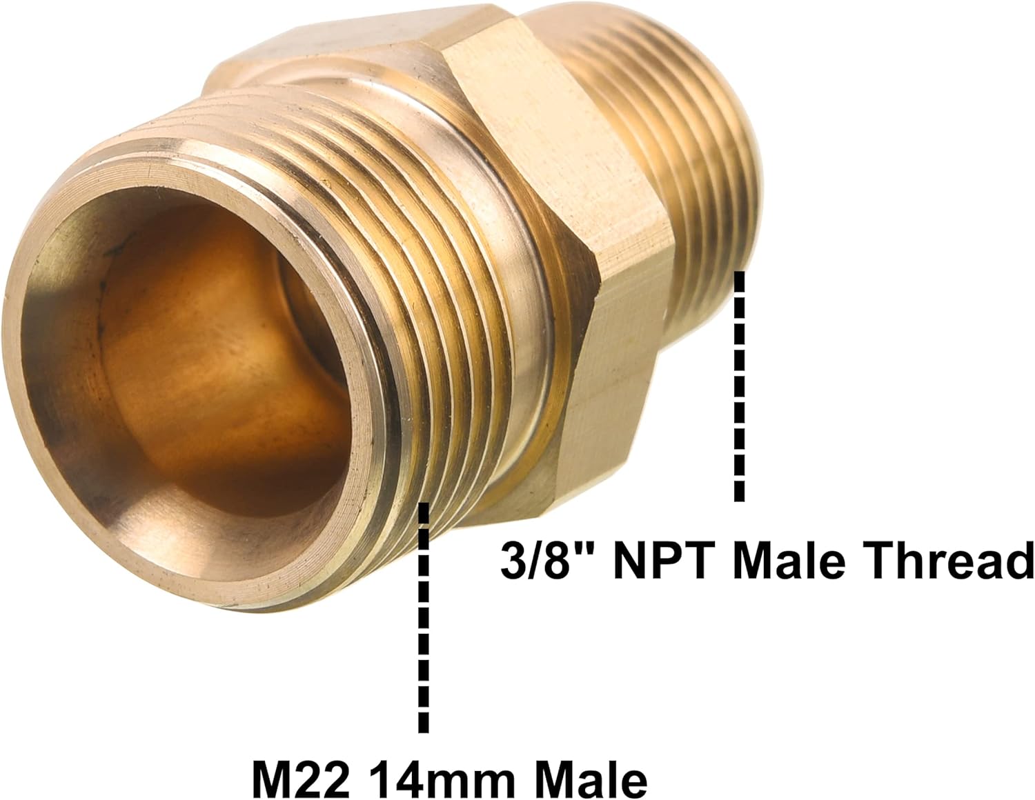 Pressure Washer Adapter and M22 Pressure Washer Fitting V1258-DP02-C-729