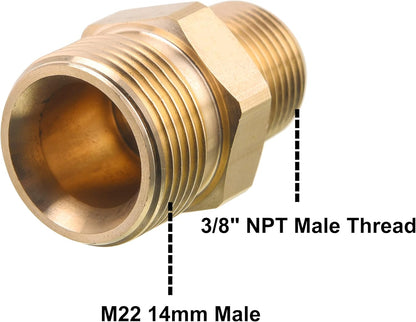 Pressure Washer Adapter and M22 Pressure Washer Fitting V1258-DP02-C-729