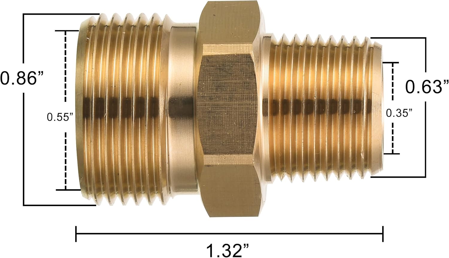 Pressure Washer Adapter and M22 Pressure Washer Fitting V1258-DP02-C-729