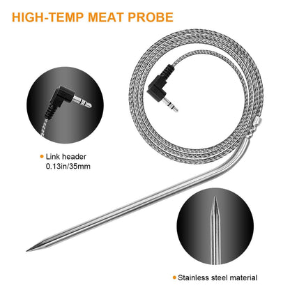 2 Pack Replacement Part for Camp Chef Meat Probes, Smoker Grill Temperature Sensor, Pellet Grills Accessories V1258-DP02-C-730