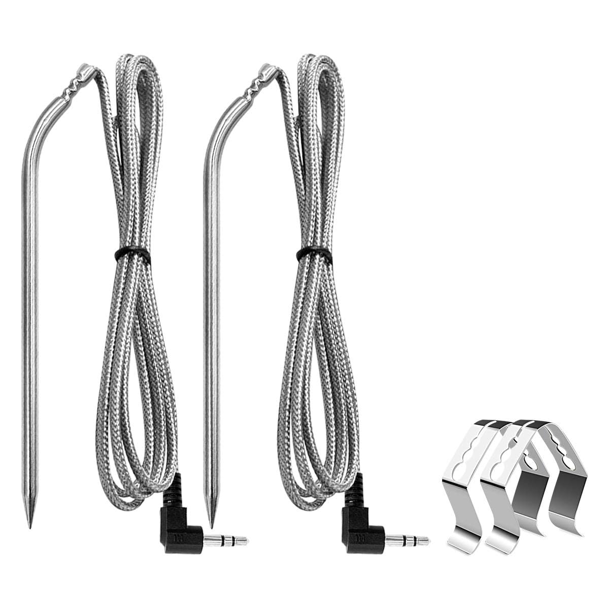 2 Pack Replacement Part for Camp Chef Meat Probes, Smoker Grill Temperature Sensor, Pellet Grills Accessories V1258-DP02-C-730