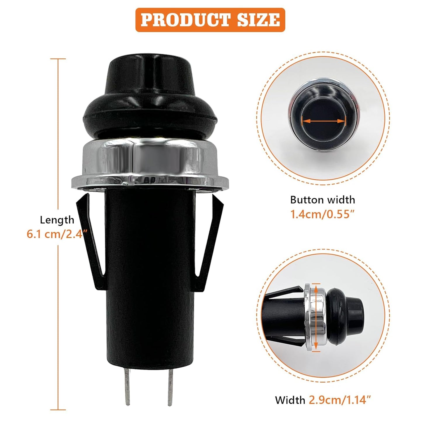 Replacement for Weber Igniter Push Button/Switch, Fit for Weber Spirit E/S-210 220 310 315 320 330 Gas V1258-DP02-C-731