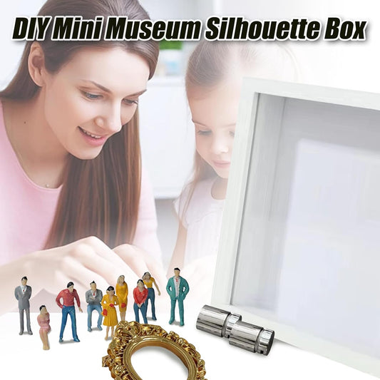 DIY Mini Museum Silhouette Box-Celebrate Your Unique Memories in Style, Personalized DIY Photo Family Memory V1258-DP02-C-741