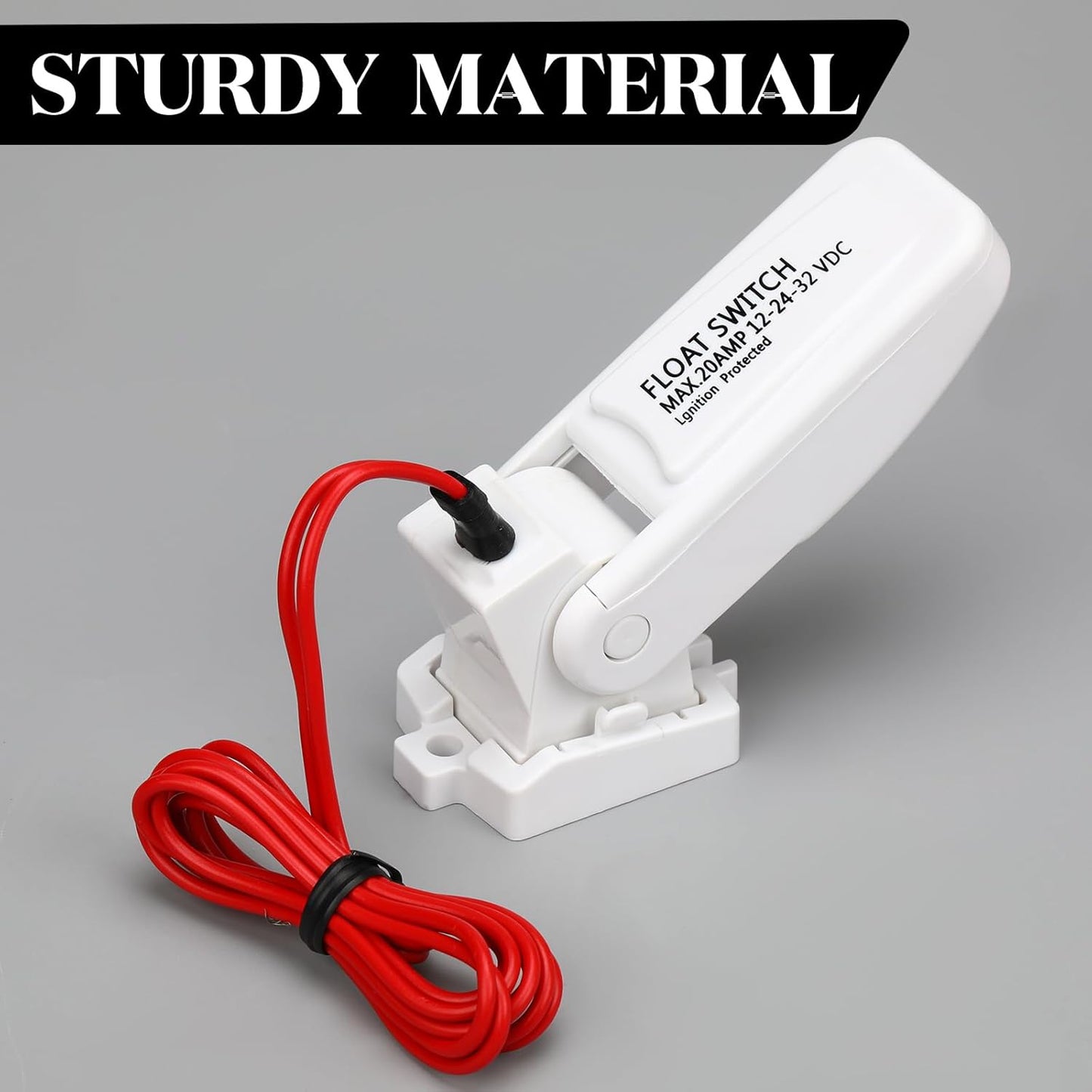 Landhoow Automatic Boat Bilge Pump Float Switch, 12v 24v 32v Bilge Float Switch Moisture Tight Seals for V1258-DP02-C-760