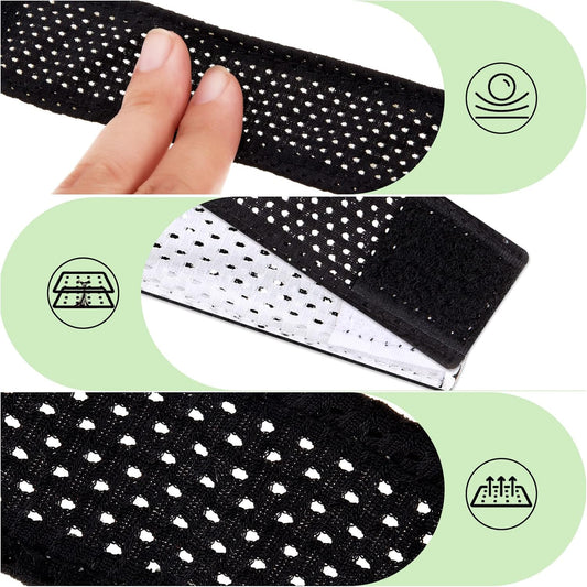 Amylove 8/12 Pairs Jersey Sleeve Bands Softball Sleeve Holders with Hook and Loop Fastener Straps for Soccer V1258-DP02-C-774