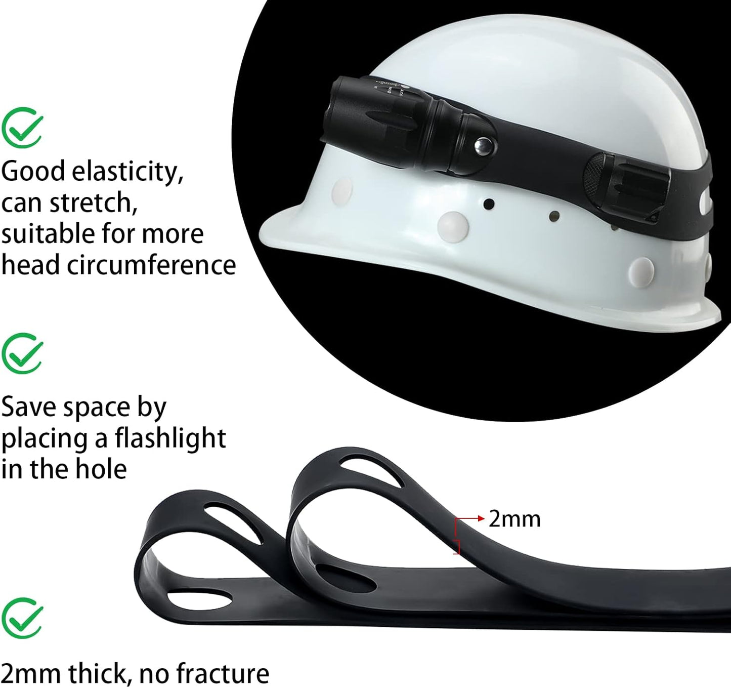 4 Pcs Firefighter Tools Include 2 Firefighter Helmet Band 2 Glove Strap Holder Fire Helmet Band Glove Safety V1258-DP02-C-786