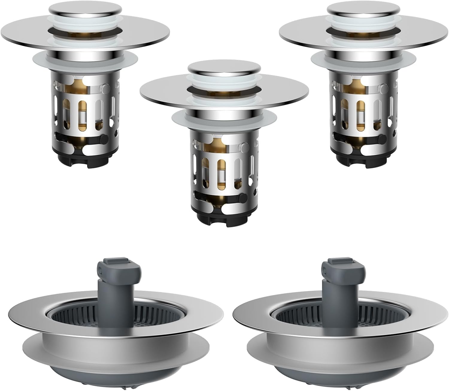 Bathroom & Kitchen Sink Strainer V1258-DP02-C-811