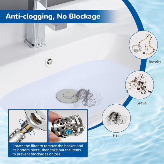 Bathroom & Kitchen Sink Strainer V1258-DP02-C-811