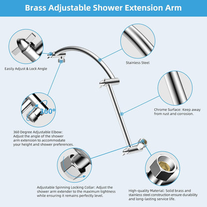 20" Showerhead with 8" Rainfall Showerhead V1258-DP02-C-816