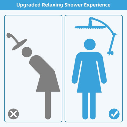 20" Showerhead with 8" Rainfall Showerhead V1258-DP02-C-816