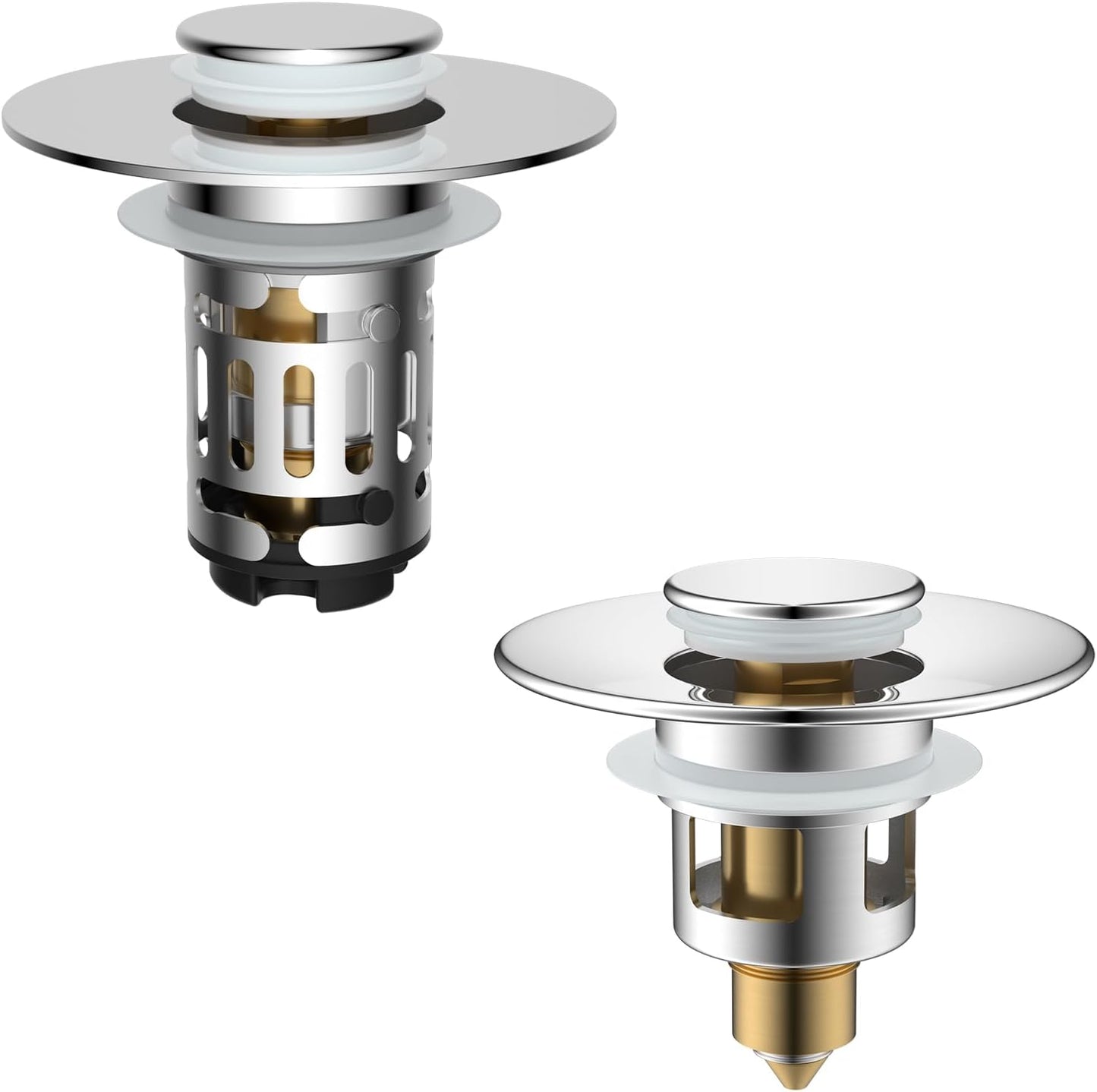 Upgraded 3 in 1 Bathroom Sink Drain Strainer V1258-DP02-C-819