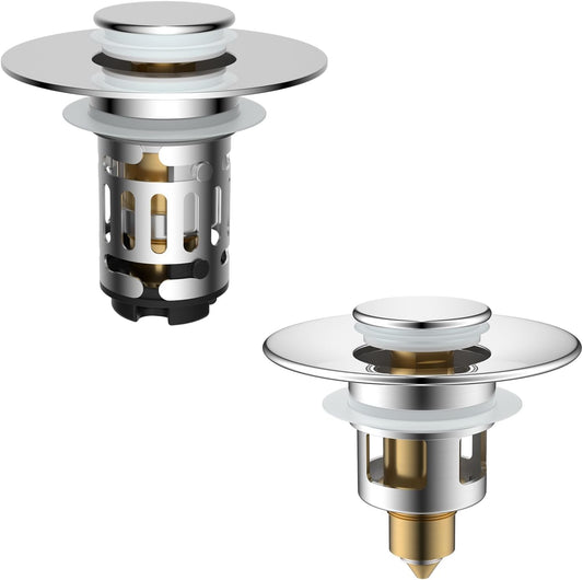 Upgraded 3 in 1 Bathroom Sink Drain Strainer V1258-DP02-C-819