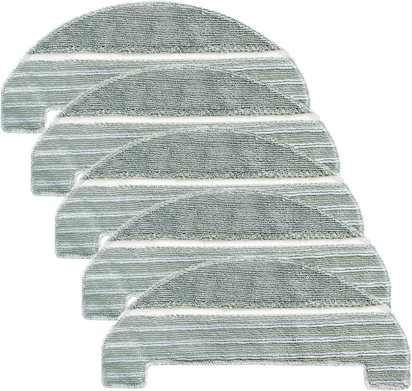 5Pcs Mopping Cloths Pads for iHome AutoVac Nova, Halo Self Empty Robot Vacuum Replacement Accessory Parts V1258-DP02-C-83