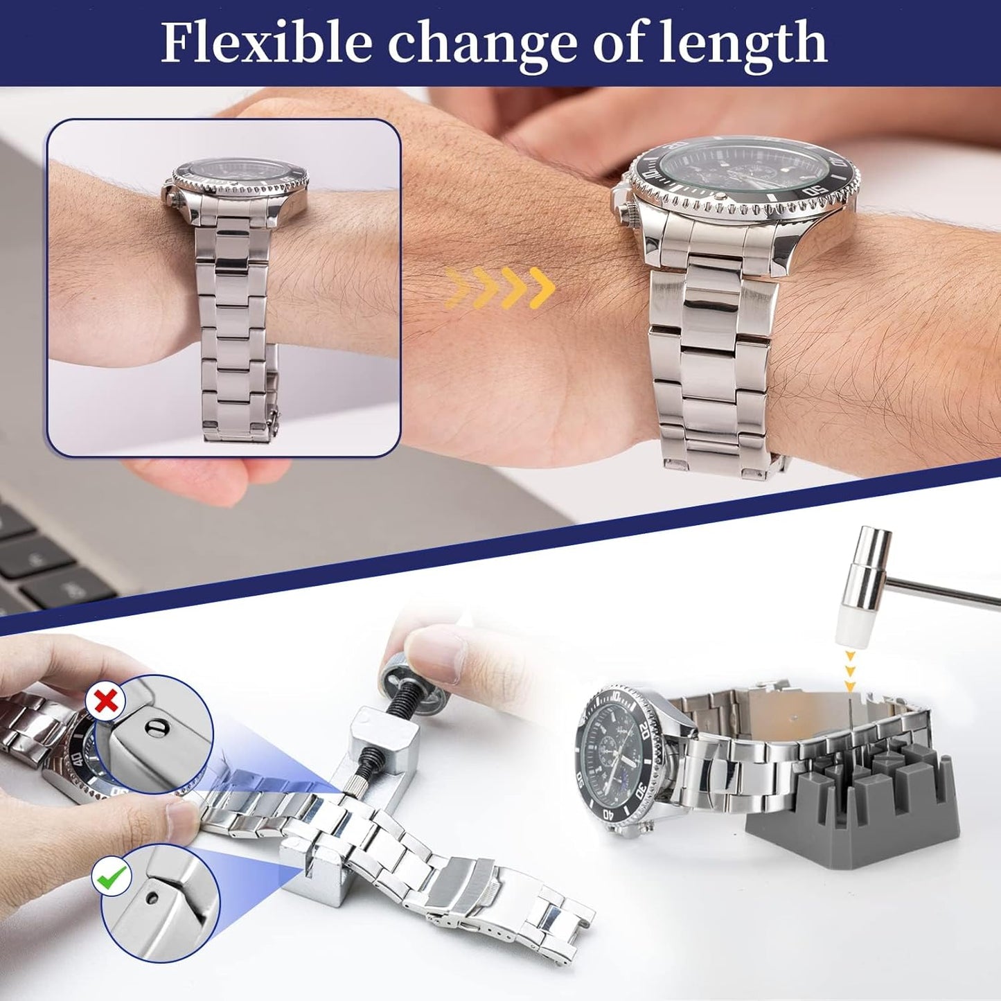 Watch Repair Kit and Watch Press Tool Set V1258-DP02-C-862
