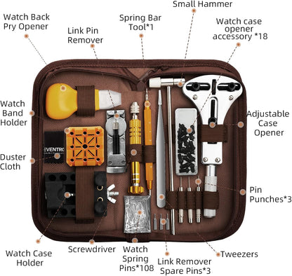 Watch Repair Kit with Black and Brown Bag V1258-DP02-C-863