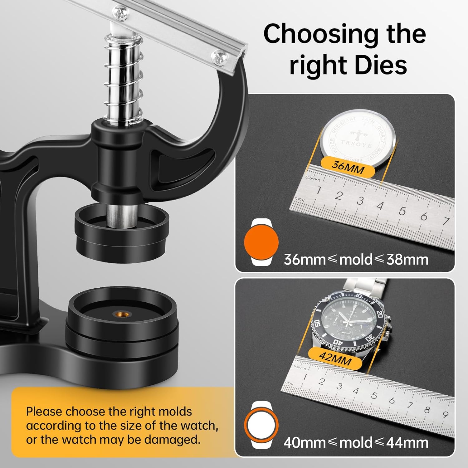 Watch Press Tool Set & Watch Repair Kit V1258-DP02-C-864