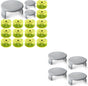 17 PCS Weed Wacker String and 4 Pack AC14HCA Replacement Spool Cap Compatible with Ryobi One Plus+ AC80RL3 V1258-DP02-C-876
