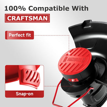 13 Pack CMZST0653 Weed Eater String and 4 Pack CMZST120SC String Trimmer Spool Compatible with Craftsman Weed V1258-DP02-C-881