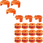 18 Pack WA0010 Replacement Trimmer Line Spool Compatible with Worx, 120ft .065 inch, Compatible with Worx V1258-DP02-C-889