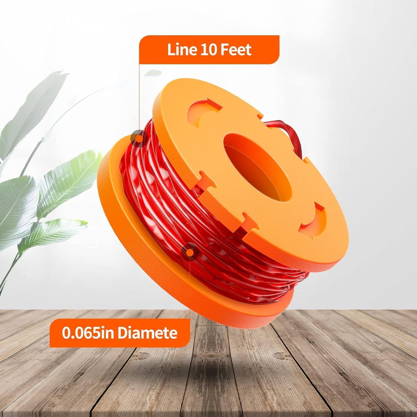 18 Pack WA0010 Replacement Trimmer Line Spool Compatible with Worx, 120ft .065 inch, Compatible with Worx V1258-DP02-C-889