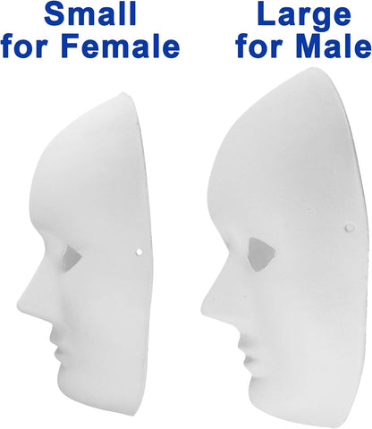 14 Pack Paper Mache Masks - 2 Sizes for Artistic Projects, Theater, Halloween, Masquerade Parties, Classroom V1258-DP02-C-891