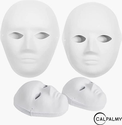14 Pack Paper Mache Masks - 2 Sizes for Artistic Projects, Theater, Halloween, Masquerade Parties, Classroom V1258-DP02-C-891