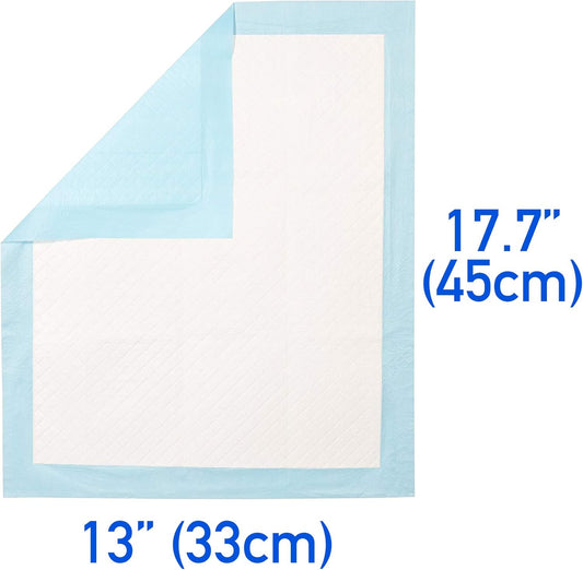 (100 Pads) Ultra Absorbency Pet Toilet Training Pads 18" x 13" Moisture Locking Technology Turns Liquid into V1258-DP02-C-894