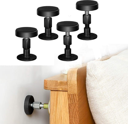 Adjustable Threaded Bed Frame Anti-Shake Tool, Headboard Stoppers, Bedside Anti Shake Tool for Beds Cabinets V1258-DP02-C-90