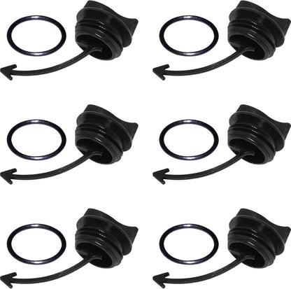 (6-Pack) Exact Replacement Part Compatible with SeaDoo Drain Plug GTI SE LIMITED RENTAL GTS PRO Spark WAKE V1258-DP02-C-918