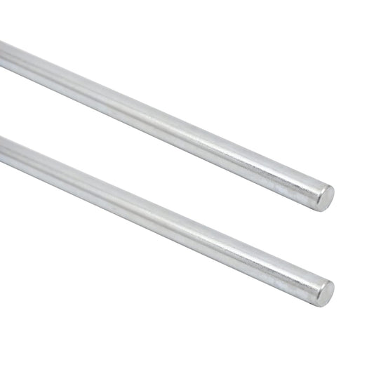 (2+4 Pack) 5/8" x 36" Zinc Plated Steel Rods and 5/8" Bore Solid Steel Shaft Collars, for Use as an Axle V1258-DP02-C-920