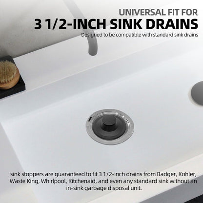 Rubber Sink Stopper and Garbage Disposal Splash Guard,Compatible with Insinkerator Garbage Disposal Parts V1258-DP02-C-921