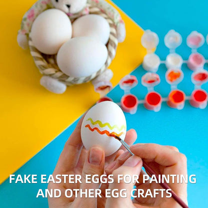 Pink Heat Gun for Crafts and (24-Pack) Hyper-Realistic White Wooden Eggs for Painting V1258-DP02-C-923