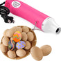 Pink Heat Gun for Crafts and (24-Pack) Easter Eggs Life-Size Wooden Egg for Painting V1258-DP02-C-924