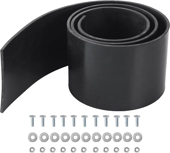 Replacement Polaris Snow Plow Skid Shoes and Universal Rubber Flap V1258-DP02-C-925