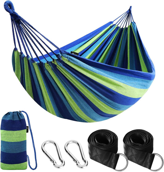 Cotton Hammock Portable Camping Hammocks for Hanging Sturdy Garden Comfortable Fabric Hammock with Tree V1258-DP02-C-930