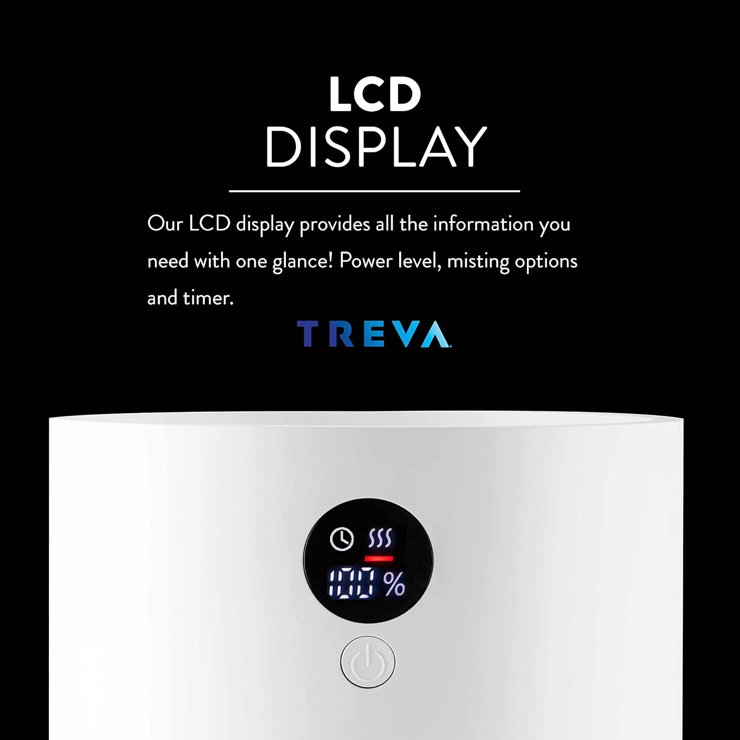 Portable Cool Mist Humidifier 2 Liter Capacity Rechargeable Battery Powered 2 Misting Modes Led Display Panel V1258-DP02-C-937