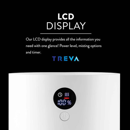 Portable Cool Mist Humidifier 2 Liter Capacity Rechargeable Battery Powered 2 Misting Modes Led Display Panel V1258-DP02-C-937