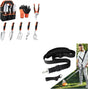 Garden Tools Set, 8 Piece Gardening Tools Set with Non Slip Ergonomic Handle+ Trimmer Shoulder Strap for V1258-DP02-C-940