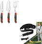 Garden Tools Set, 3 Pack Heavy Duty Gardening Tools Set + Trimmer Shoulder Strap for Weed, Adjustable V1258-DP02-C-941