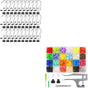 30 Pack Laundry Hooks Hanging Clips Clothes Pins Closet Hanger Organizer + Snap Button Kit with Snaps Pliers, V1258-DP02-C-946