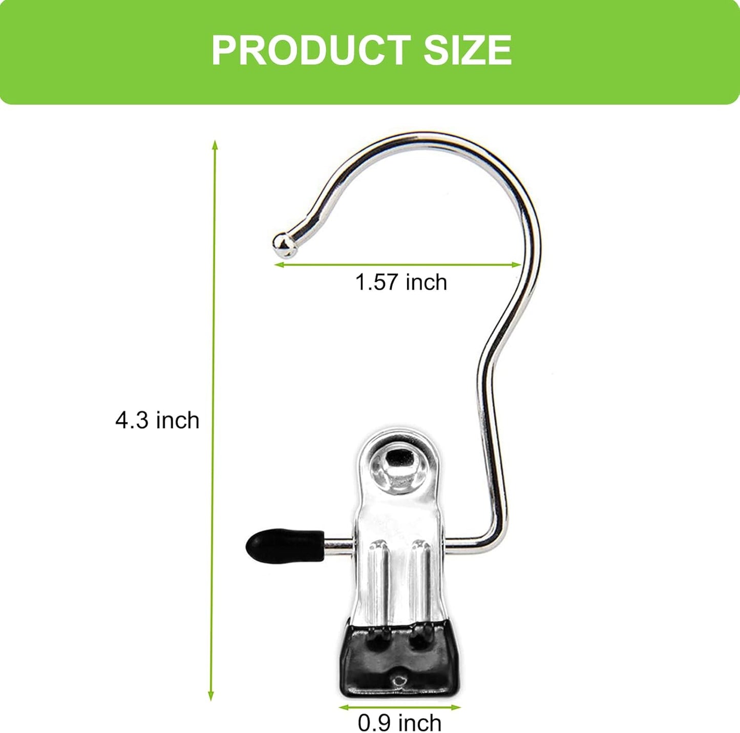 30 Pack Laundry Hooks Hanging Clips Clothes Pins Closet Hanger Organizer + Snap Button Kit with Snaps Pliers, V1258-DP02-C-946