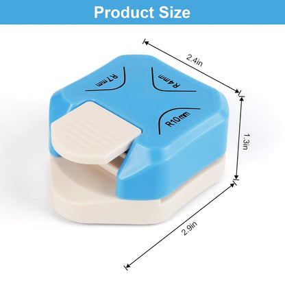 Paper Corner Rounder Punch, Corner Punch Corner Cutter Rounder for Cardstock + Snap Button Kit with Snaps V1258-DP02-C-951