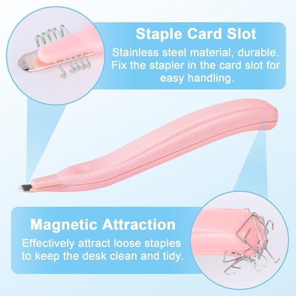4 Pack Magnetic Staple Remover Tools, Professional Stapler Removers + Snap Button Kit with Snaps Pliers, 240 V1258-DP02-C-953
