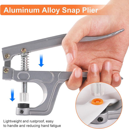 4 Pack Magnetic Staple Remover Tools, Professional Stapler Removers + Snap Button Kit with Snaps Pliers, 240 V1258-DP02-C-953