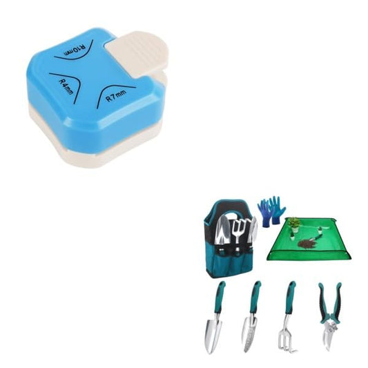 Paper Corner Rounder Punch, Corner Punch Corner Cutter Rounder for Cardstock + Garden Tools Sets, Gardening V1258-DP02-C-955