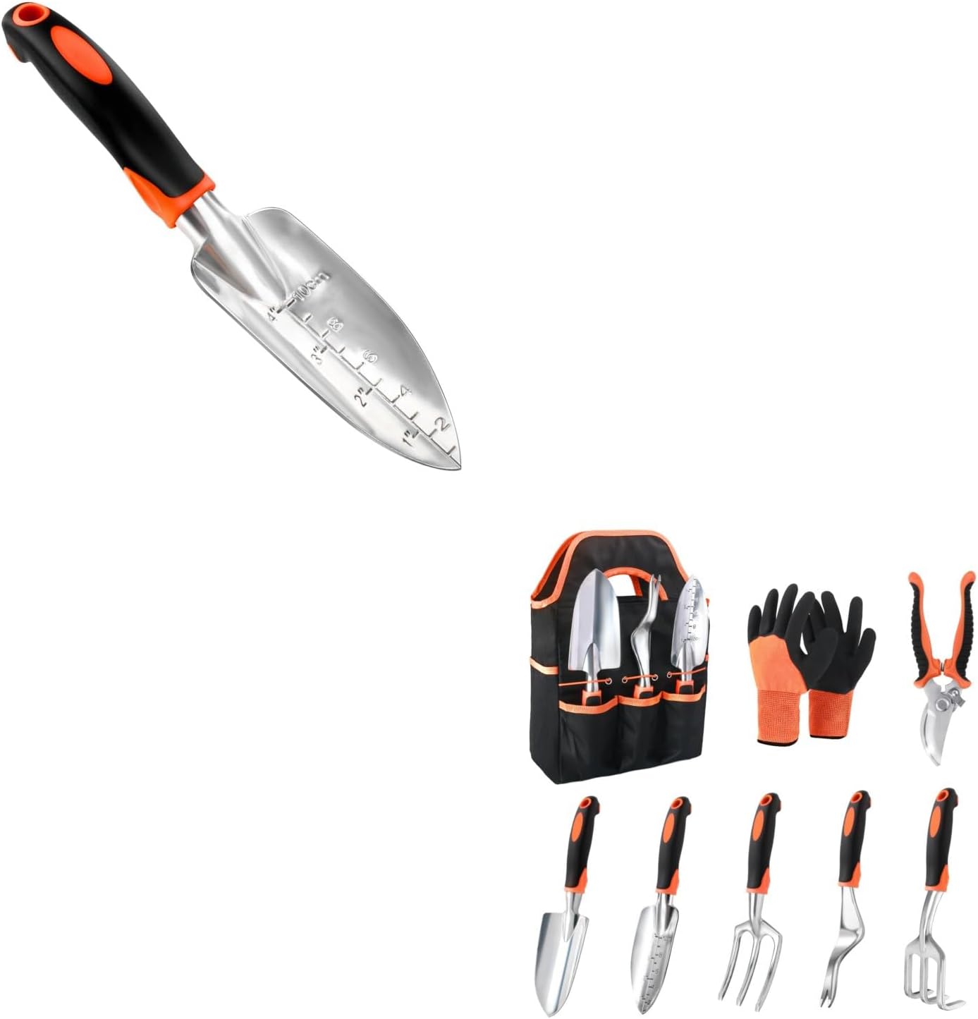 Garden Shovel Trowel Garden Tool with Measurement Mark + V1258-DP02-C-957