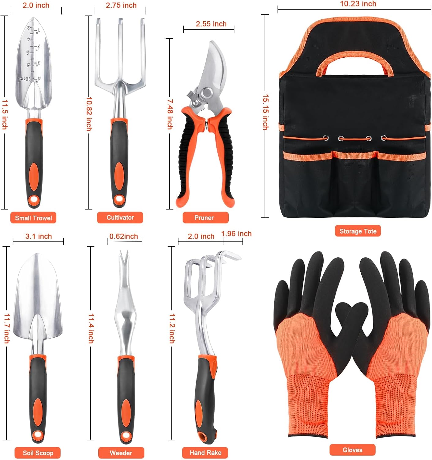 Garden Shovel Trowel Garden Tool with Measurement Mark + V1258-DP02-C-957