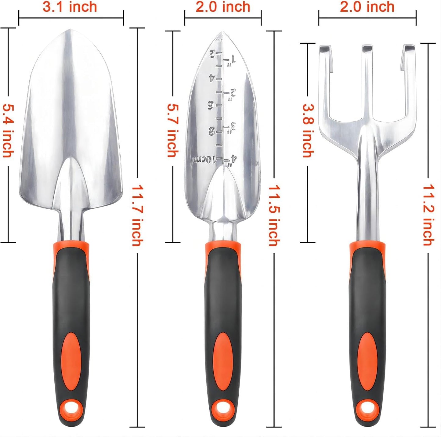 Garden Tools Set, 3 Pack Heavy Duty Gardening Tools Set + Garden Tool Set, 2 Pack Heavy Duty Gardening Tools V1258-DP02-C-975