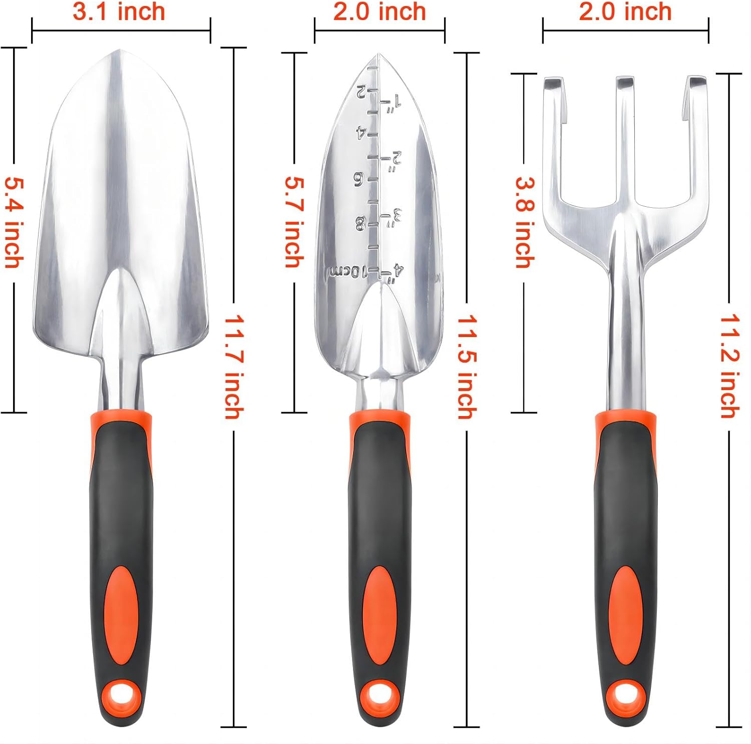 Garden Tools Set, 3 Pack Heavy Duty Gardening Tools Set + Garden Tool Set, 2 Pack Heavy Duty Gardening Tools V1258-DP02-C-975