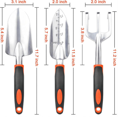 Garden Tools Set, 3 Pack Heavy Duty Gardening Tools Set + Garden Tool Set, 2 Pack Heavy Duty Gardening Tools V1258-DP02-C-975